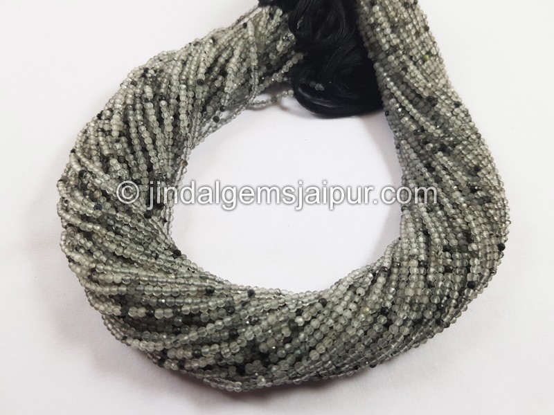 Black Rutail Micro Cut Round Beads